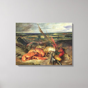 Lienzo Todavía vida con las langostas, 1826-27