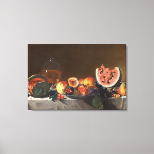 Lienzo Todavía vida con las sandías y la garrafa