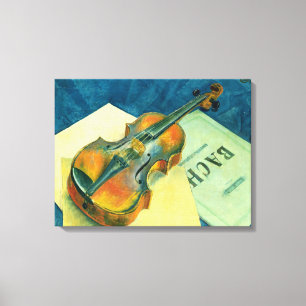 Lienzo Todavía vida con un violín, 1921