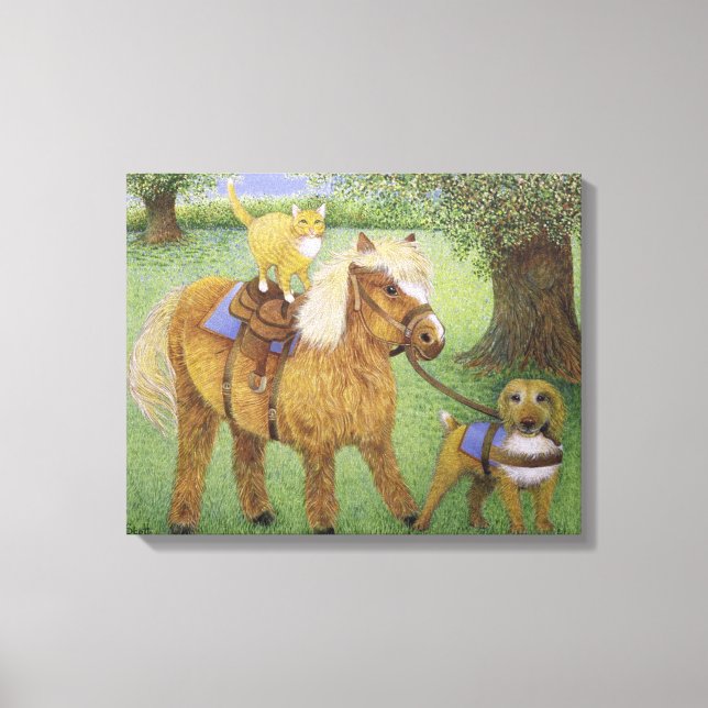 Lienzo Todo es parte de la diversión (Anverso)