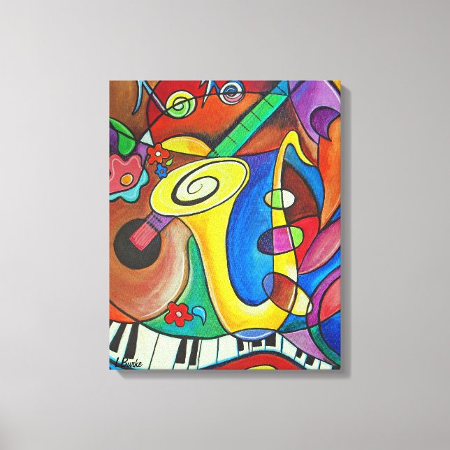 Lienzo ¡Todo Ese Jazz! Imprimir por Studio Burke© (Anverso)