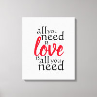 Todo lo que necesitas es amor, solo necesitas una