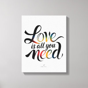 Lienzo Todo lo que necesitas es un canvas de amor - Decor