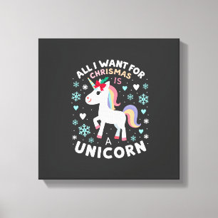Lienzo Todo lo que quiero para Navidad es un jersey feo d