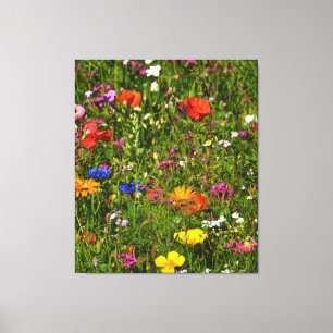 Lienzo todo tipo de flores hermosas