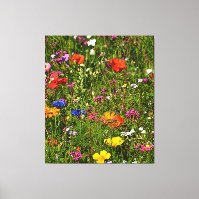 Lienzo todo tipo de flores hermosas (Anverso)