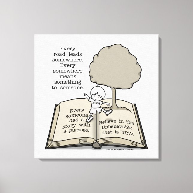 Lienzo Todos tienen una historia (Anverso)