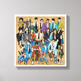 Lienzo Together and mixed.