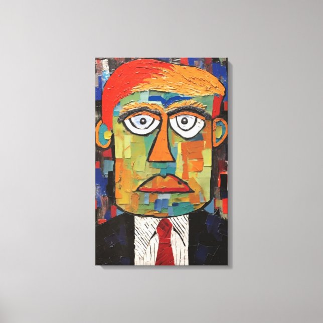 Lienzo Toile art abstrait Donald Trump (Anverso)