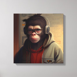 Lienzo Toile art abstrait monkey