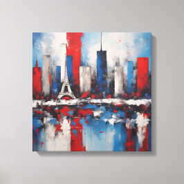 Lienzo Toile art abstrait Paris PSG