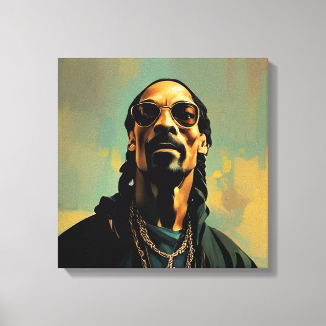 Lienzo Toile art abstrait Snoop Dog (Anverso)