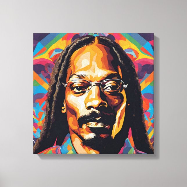 Lienzo Toile art abstrait Snoop Dog (Anverso)