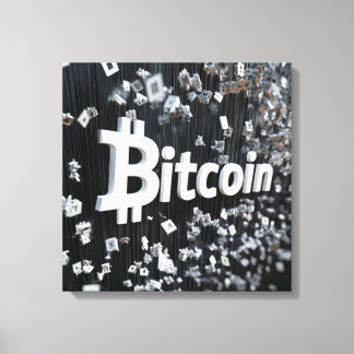 Lienzo Toile Bitcoin noir