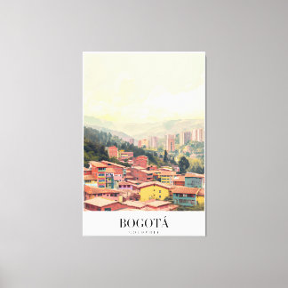 Lienzo Toile Bogota Colombia Vintage