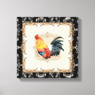 Lienzo Toile francés estilo vintage negro n blanco