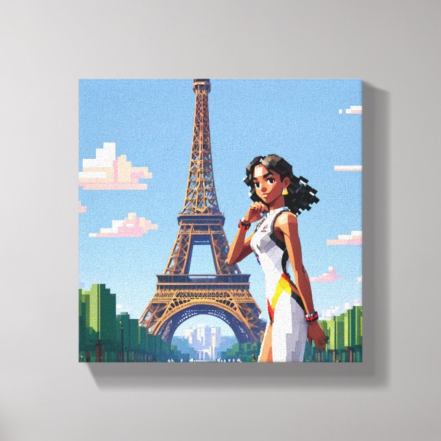 Lienzo Toile (Sportive Art Design Jeux Olympiques 2024) (Anverso)