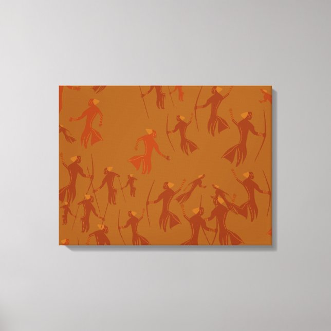 Lienzo Toile tendue Peinture rupestre tassili préhistoire (Anverso)