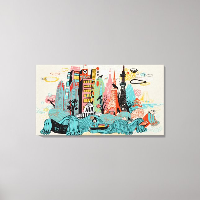 Lienzo Tokyo Japan (Anverso)