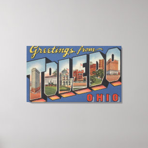 Lienzo Toledo, letra ScenesToledo, OH 2 de OhioLarge