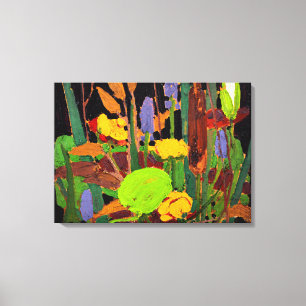 Lienzo Tom Thomson - Flores de agua