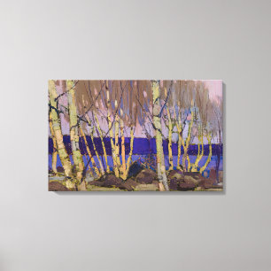 Lienzo Tom Thomson - LAGO DE CANOA DE LA NOCHE DE 1916