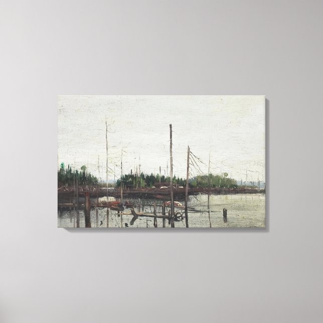 Lienzo Tom Thomson - TIERRA RODADA 1912 (Anverso)