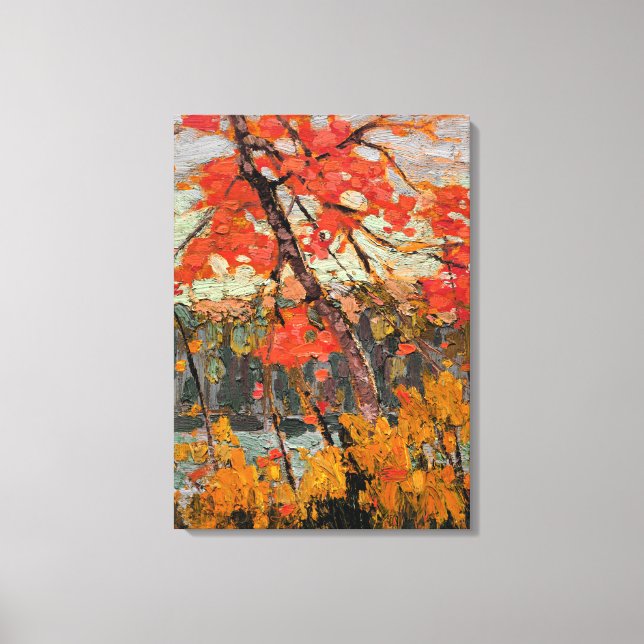 Lienzo Tom Thomson - Twisted Maple (Anverso)