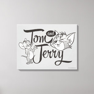 Lienzo Tom y Jerry el   Tom y Jerry que parece dulce