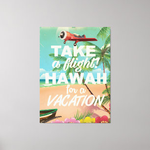 Lienzo ¡Toma un vuelo! Hawái para unas vacaciones