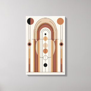 Lienzo Tonos terrestres modernos de mediados del siglo XX