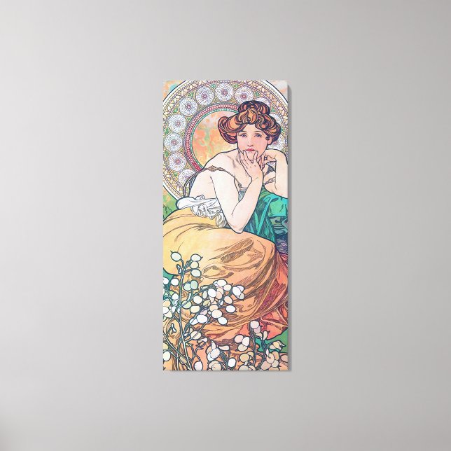 Lienzo Topaz (Cuatro Joyas), Alphonse Mucha (Anverso)