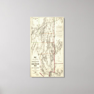 Lienzo Topografía de Nevada Meridional