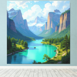 Lienzo Tor zur Tiefe – Die geheimnisvolle Schlucht