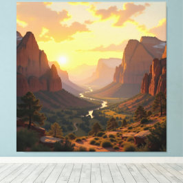 Lienzo Tor zur Tiefe – Die geheimnisvolle Schlucht