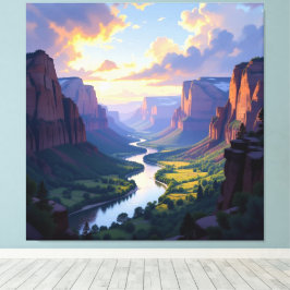 Lienzo Tor zur Tiefe – Die geheimnisvolle Schlucht