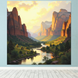 Lienzo Tor zur Tiefe – Die geheimnisvolle Schlucht