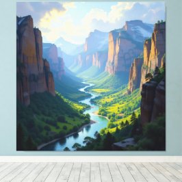 Lienzo Tor zur Tiefe – Die geheimnisvolle Schlucht