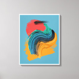 Lienzo Torbellino de Horizonte Abstracto