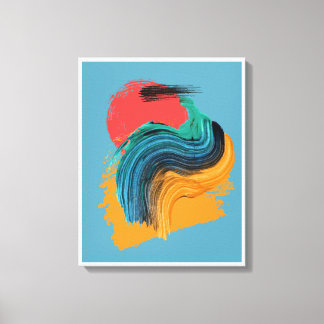 Lienzo Torbellino de Horizonte Abstracto