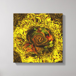 Lienzo Torbellino de miel abstracto