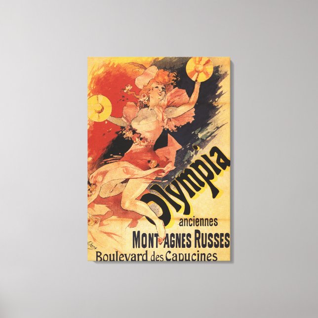 Lienzo Torbellino del Chica de la discoteca Olympia (Anverso)