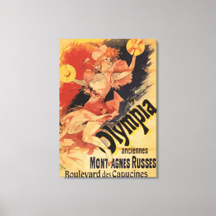 Lienzo Torbellino del Chica de la discoteca Olympia