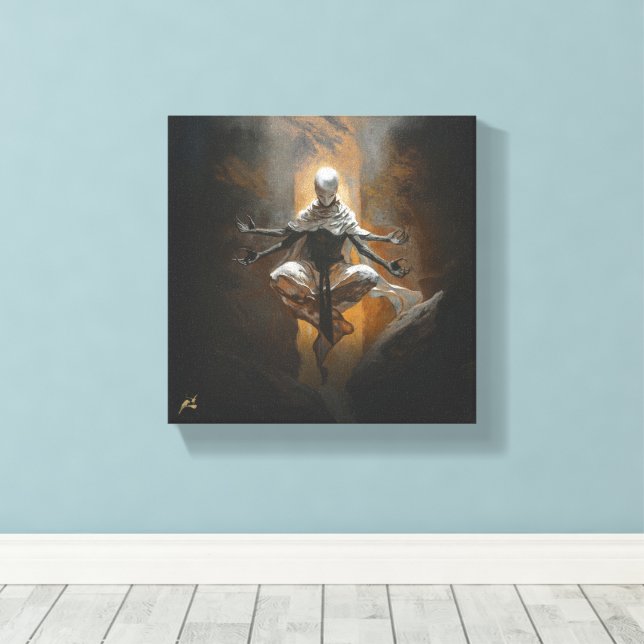 Lienzo Tormenta (Insitu (piso de madera))