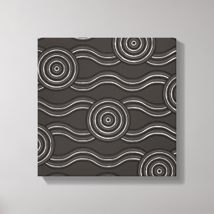 Lienzo Tormenta artística aborigen