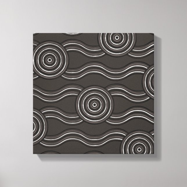 Lienzo Tormenta artística aborigen (Anverso)