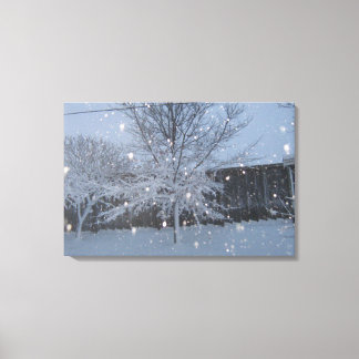 Lienzo Tormenta de nieve