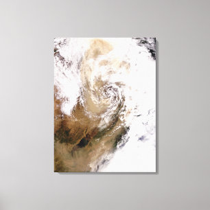 Lienzo Tormenta de polvo en el norte de China