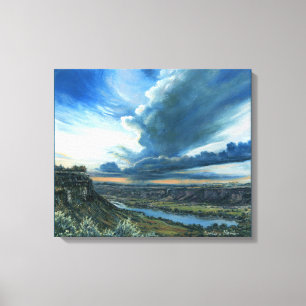 Lienzo "Tormenta eléctrica"