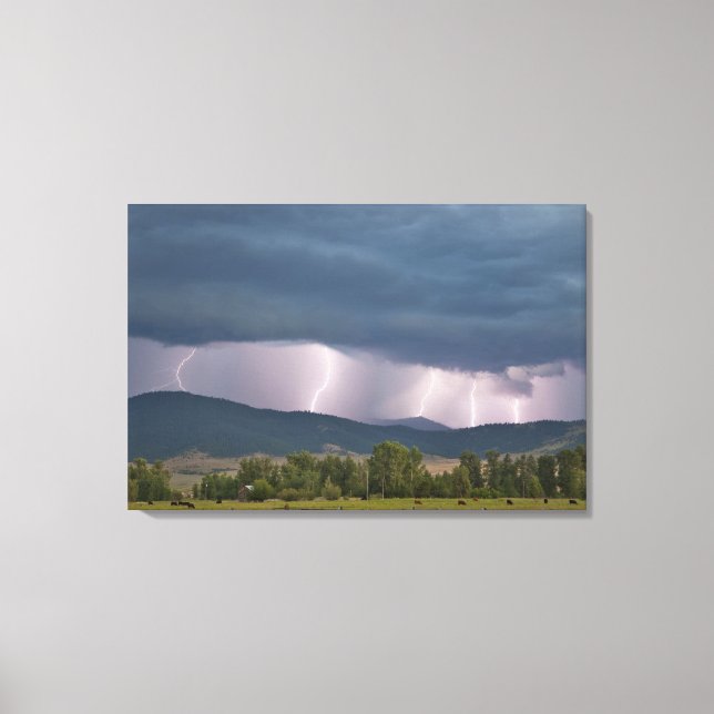 Lienzo Tormenta eléctrica provocó relámpagos en el Jocko (Anverso)